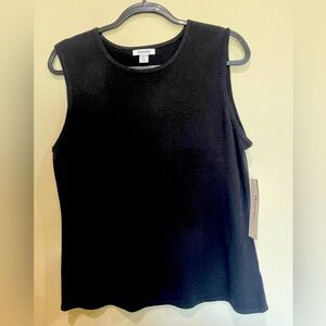 NWT black sweater tank top